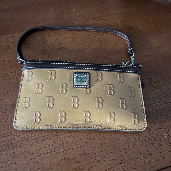 Dooney & Bourke Tan Clutch with Monogram Design - Picture 1 of 7